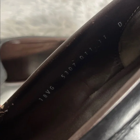 Salvatore Ferragamo Black Leather Slip-On Loafers